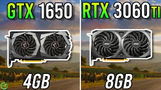 GTX 1650 vs RTX 3060 Ti  Really Big Difference [upl. by Gorski]