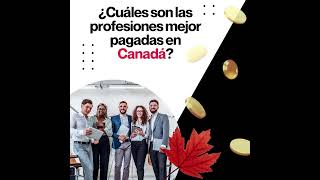 Profesiones mejor pagadas en Canadá 2024 [upl. by Atikcir]