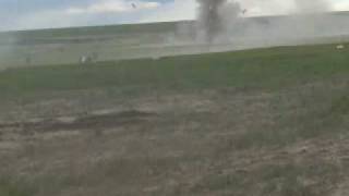 Van shot by Machine Guns explodes [upl. by Melosa]