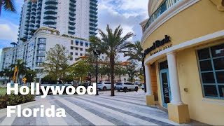 Stroll Through Hollywood Florida  A Quick Walking Tour [upl. by Ihp]