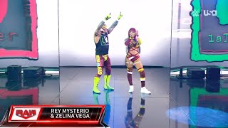 Rey Mysterio amp Zelina Vega Entrance  WWE Monday Night Raw November 18 2024 [upl. by Florinda990]