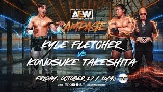 Konosuke Takeshita vs Kyle Fletcher  AEW Rampage [upl. by Burn5]