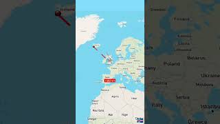 Distance between Reykjavik Iceland to Tel Aviv Palestine moscowregion aviation ukrainerussiaborde [upl. by Elbys]