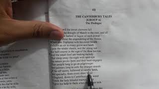 Prologue to Canterbury tales lines 1 to 42 hindi [upl. by Eema811]