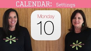 iPhone  iPad Calendar  Settings [upl. by Ahser]