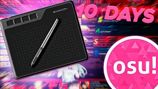 10 days using Tablet Gaomon S620 on osu [upl. by Crystie]