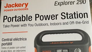 Jackery portable power station 290 watt [upl. by Emmy]