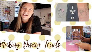 Making Disney tea towels and labelling jars  Isla Sutton  Kitchen Organising  Scan and Cut fun [upl. by Ronica443]