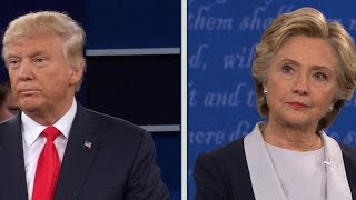 Trump and Clinton are asked to say something nice about each other [upl. by Awhsoj220]