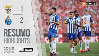 Highlights  Resumo Benfica 12 FC Porto Liga 2223 27 [upl. by Aiveneg]