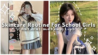 Skincare Routine For School Girls 💕 Skincare For Glow up in 2024  beauty glowups [upl. by Odraner]