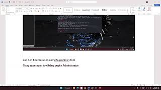Lab 42 Enumeration using SuperScan Tool [upl. by Poyssick]