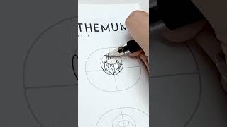 How 2 draw a CHRYSANTHEMUM flower [upl. by Frasco]