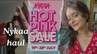 Nykaa Hot Pink Summer Sale Haul ⛱️☀️🍉 [upl. by Raffaello]