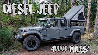 Jeep Gladiator Diesel  40000 Mile Review [upl. by Fanning]