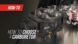 How To Choose A Carburetor [upl. by Nillok]