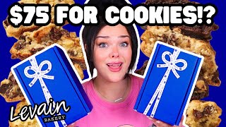 EXPENSIVE 75 WORLD FAMOUS COOKIES  Levain Bakery Unboxing Taste Test amp Ranking [upl. by Alesandrini113]