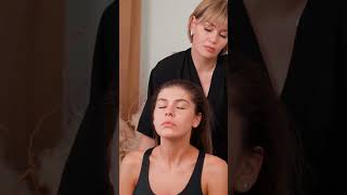 ASMR relaxing neck and facial massage for girl asmrmassage [upl. by Babcock]