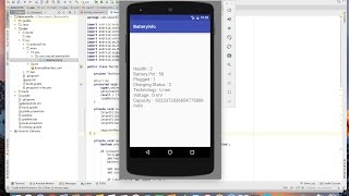 Learn to get Battery Info programmatically on Android [upl. by Reeve867]