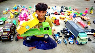 gadi wala cartoon  toy helicopter ki video  jcb car tractor bus mini tarctor jcb ki video 10 [upl. by Halbert798]