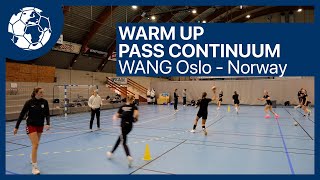 Passing Exercise  Pass Continuum  Handballtraining WANG Røe  Handball inspires deutschenglish [upl. by Tyson]