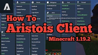 How to install Aristois Client on Minecraft 1192 [upl. by Searby]