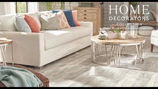 The Home Depot Home Decorator Collection Installation Instructions for waterresistant flooring [upl. by Einnoc702]