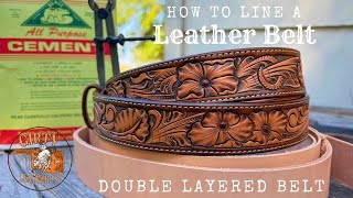 How to Line a Leather Belt [upl. by Abisha]