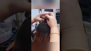 Hard Back Combing hairtips hairstyle shorts [upl. by Correy]