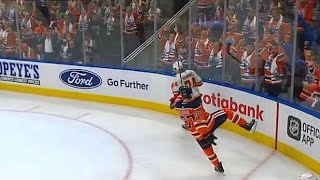 McDavid rockets straight down ice for second goal against Flames [upl. by Gombosi473]