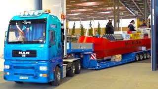 GIGANTIC RC MODELL ACTION I BIG 1 8 SCALE RC TRUCKS AND CONSTRUCTION EQUIPMENT I MODELLGIGANTEN [upl. by Engedi374]