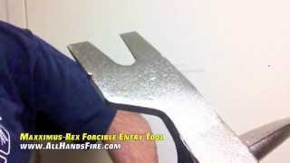 Maxximus Rex Tool Forcible Entry Halligan Bar [upl. by Mauve]