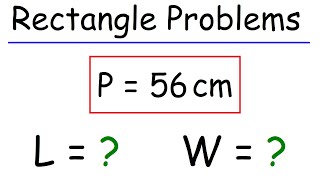 How To Find The Length and Width of a Rectangle Given The Perimeter [upl. by Betsey840]