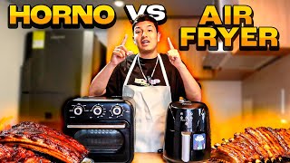 COSTILLAS BBQ en AIR FRYER VS en HORNO  ¿En CUAL queda MEJOR [upl. by Retsof]