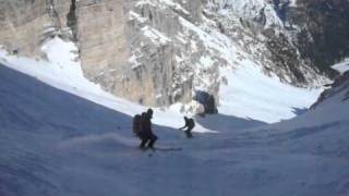 Sci Alpinismo  Forcella Colfiedo Croda Rossa dAmpezzo [upl. by Tergram]