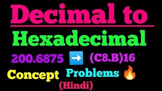 decimal to hexadecimal conversion [upl. by Nelrah]