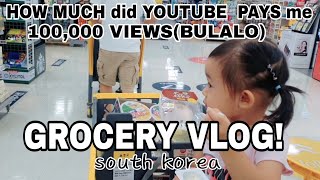 YOUTUBE PAYS ME FOR 100000 VIEWS in BULALO ang laki pala  Grocery vlog [upl. by Aihsal730]