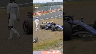 Sargeant crashes during FP1 in Japan 😨 [upl. by Fausta154]