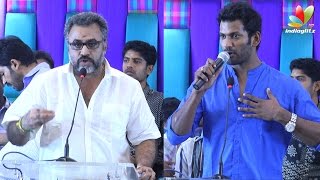 Press Interaction with New Nadigar Sangam Administrators  Vishal Karthi Ponvannan [upl. by Merry]