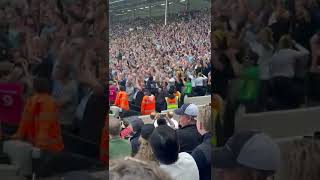 Man City fans doing the Poznan at Fulham yesterday [upl. by Ahsiram277]