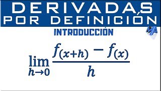 Derivadas usando la definición  Introducción [upl. by Anthe995]