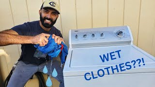 Fixing A KenmoreWhirlpool Washer That Is Leaving Clothes Wet [upl. by Naeroled]