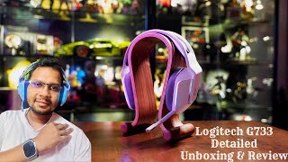 The BEST Wireless RGB Gaming Headset 🔥 Logitech G733 Lightspeed Detailed Review amp Unboxing [upl. by Anabella137]