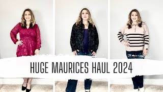 HUGE MAURICES HAUL  So much new for 2024  Fashion Over 40 [upl. by Kirbie584]