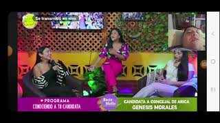 La Dayan Perez entrevista consejala Genesis Morales en tierra de Carnaval andino arica 2024 🤷‍♀️🎥📺 [upl. by Siddon]