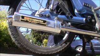 Honda C90 Yoshimura race exhaust [upl. by Oninotna]