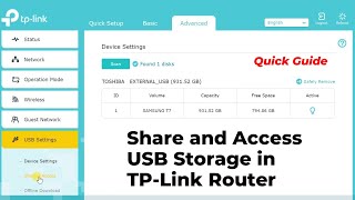 How To Share and Access USB Storage in TPLink Router Step By Step Guide [upl. by Reinhardt97]