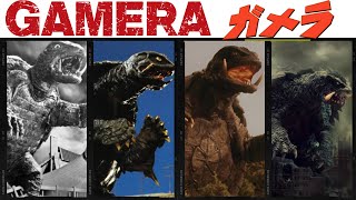 All Gamera Movies  Evolution Monsters 1965  2016 ガメラ [upl. by Aihsekat]