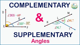 How to find Complementary and Supplementary angles [upl. by Akineg]