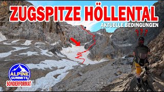 Zugspitze Über Höllental  Opitmale BEDINGUNGEN bergsteigen zugspitze höllental [upl. by Nwahshar]